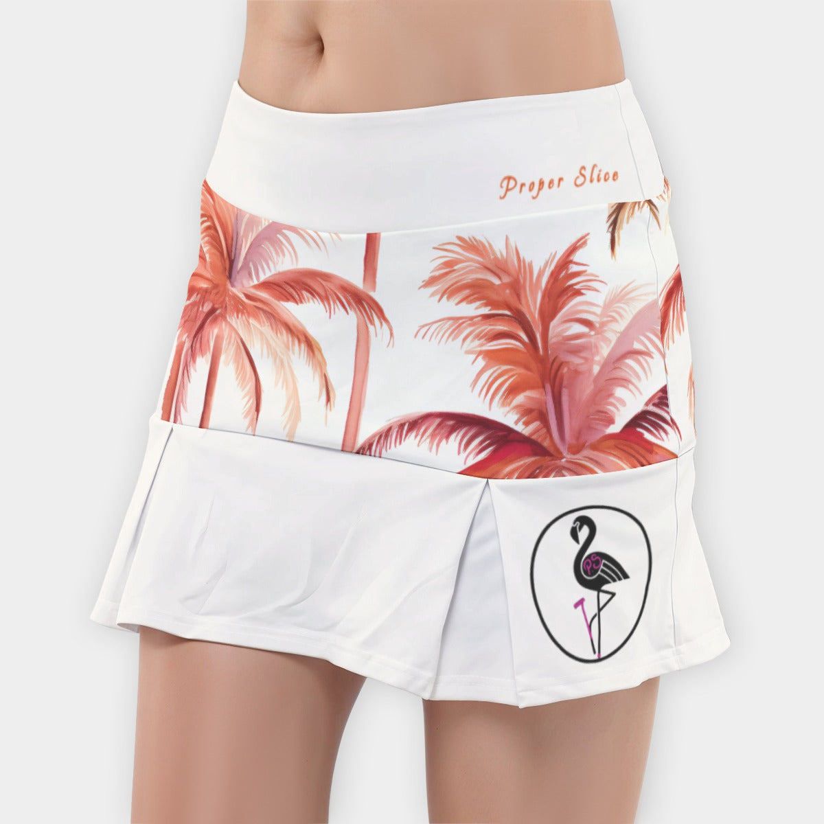 Orange Palm Pocket Skirt