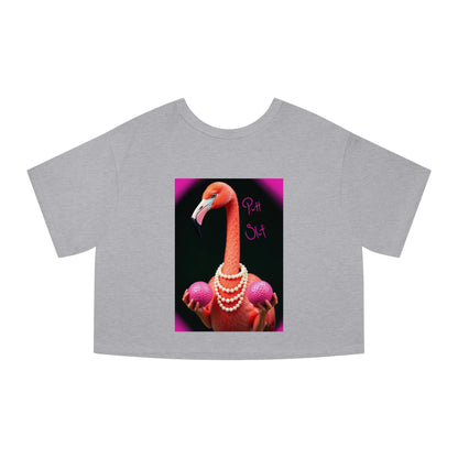 Pearl Necklace Crop T