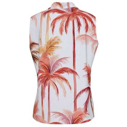 Orange Palm Sleeveless