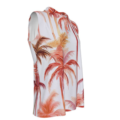 Orange Palm Sleeveless