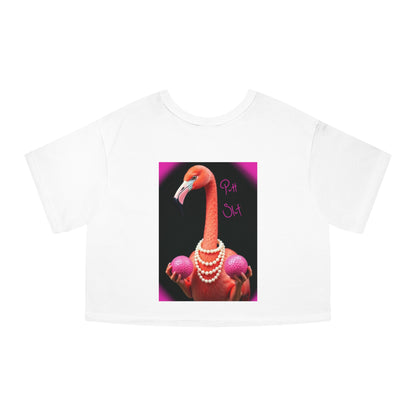 Pearl Necklace Crop T